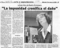"La impunidad cronifica el daño".