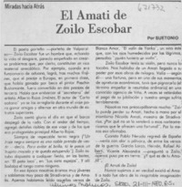 El Amati de Zoilo Escobar