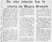 De Alto interés fue la charla de Maura Brescia.
