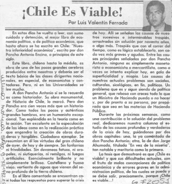 Chile es viable!