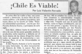 Chile es viable!