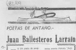 Juan Ballesteros Larraín.