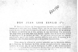 Don Juan Luis Espejo.