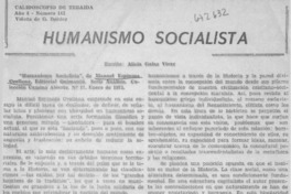 Humanismo socialista