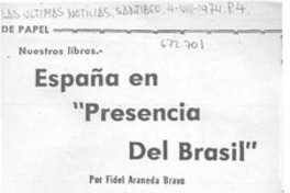 España en "Presencia del Brasil"