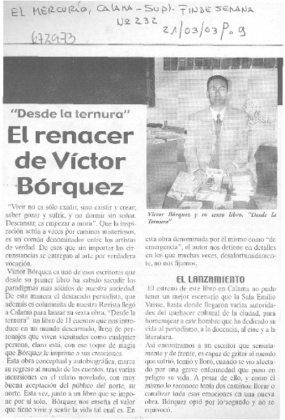 El Renacer de Víctor Bórquez.
