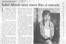 Isabel Allende lanza nuevo libro al mercado.