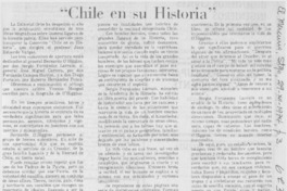 Chile en su historia.