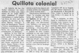 Quillota colonial.