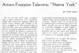 Arturo Fontaine Talavera: "Nueva York"