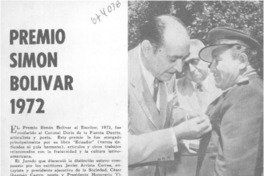 Premio Simón Bolívar 1972