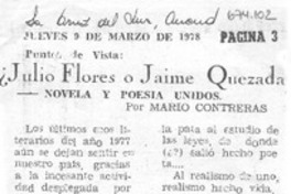 Julio Flores o Jaime Quezada