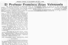 El profesor Francisco Frías Valenzuela.