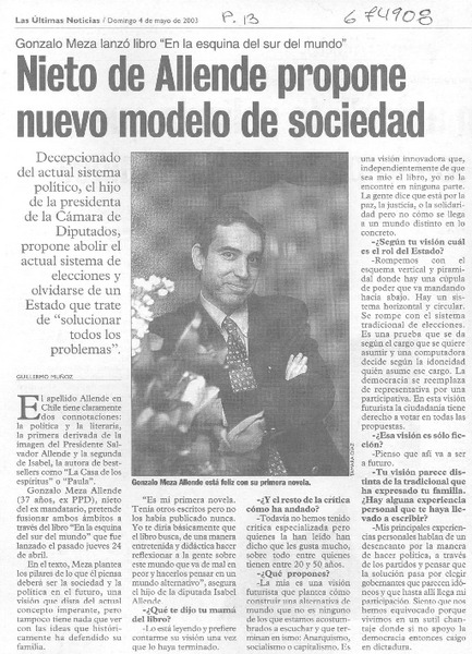 Nieto de Allende propone nuevo modelo de sociedad: [entrevista]