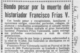 Hondo pesar por la muerte del historiador Francisco Farías V.