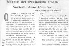 Muerte del periodista poeta norteño José Fuertes