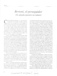 Bertoni, el perseguidor