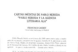 Cartas inéditas de Pablo Neruda