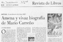 Amena y vivaz biografía de Mario Carreño