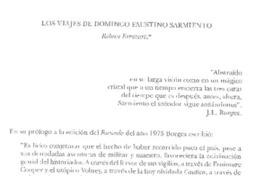 Los viajes de Domingo Faustino Sarmiento