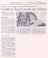 Cristina Tocco ya es un clásico