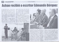 Achao recibió a escritor Edmundo Bórquez