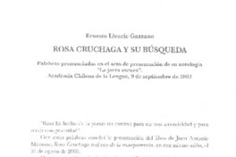 Rosa Cruchaga y su búsqueda