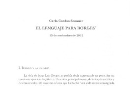El lenguaje para Borges