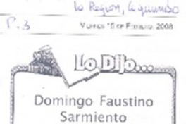 Sarmiento, Domingo Faustino