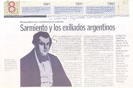 Sarmiento y los exiliados argentinos