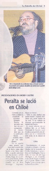 Peralta se lució en Chiloé