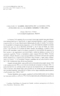 Chilenos en Madrid, cronistas de la guerra civil (Edwards Bello, Huidobro, Romero y Délano)