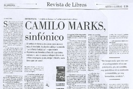 Camilo Marks, sinfónico