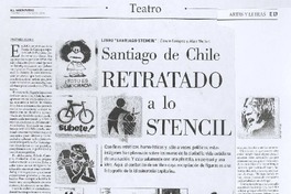 Santiago de Chile retratado a lo stencil