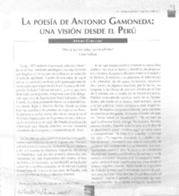 La poesía de Antonio Gamoneda