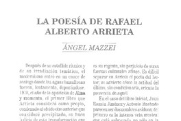 La poesía de Rafael Alberto Arrieta