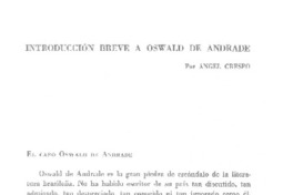 Introducción breve a Oswald de Andrade
