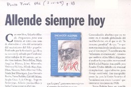 Allende siempre hoy