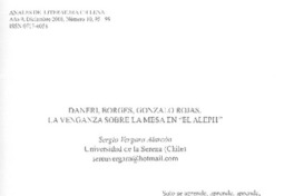 Daneri, Borges, Gonzalo Rojas