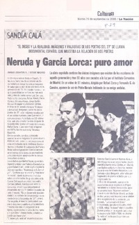 Neruda y García Lorca: puro amor