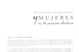 Antología del seminario 4 mujeres en la poesía chilena