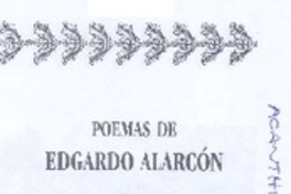 Poemas de Edgardo Alarcón