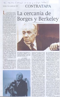 La cercanía de Borges y Berkeley