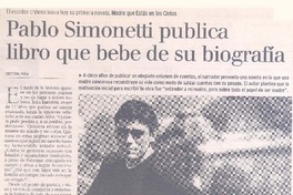 Pablo Simonetti publica libro que bebe de su biografía