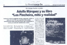 Adolfo Márquez y su libro "Los pincheira, mito y realidad
