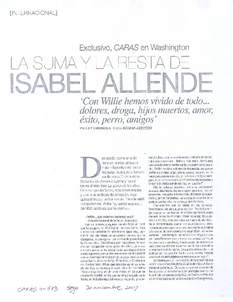 La suma y la resta de Isabel Allende
