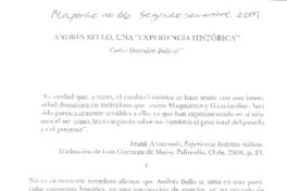 Andrés Bello, una "experiencia histórica"