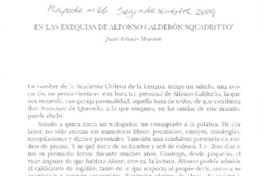 En las exequias de Alfonso Calderón Squadritto