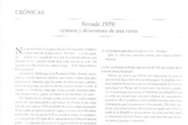 Neruda 1959: ventura y desventura de una carta