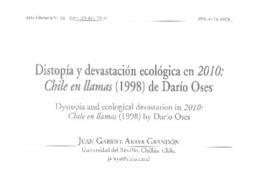 Distopía y devastación ecológica en 2010: Chile en llamas